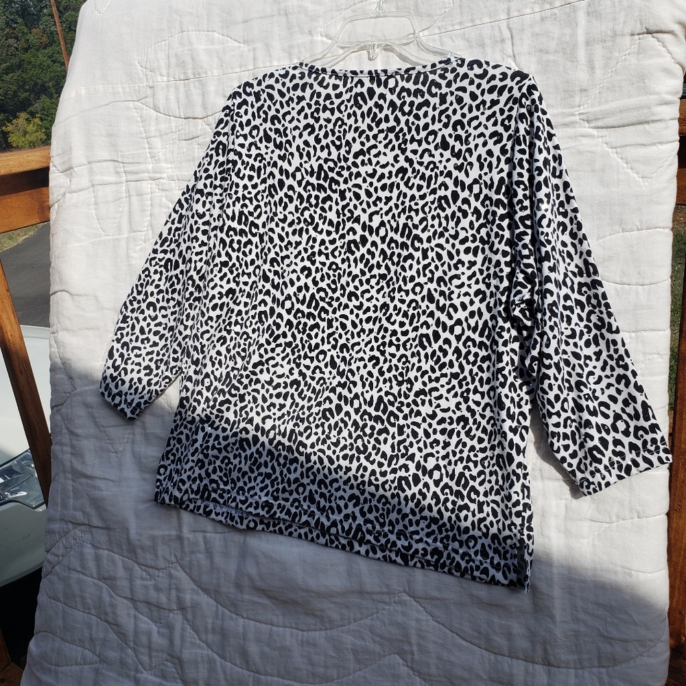 Cathy Daniels, 3/4 sleeves, Cheetah Print